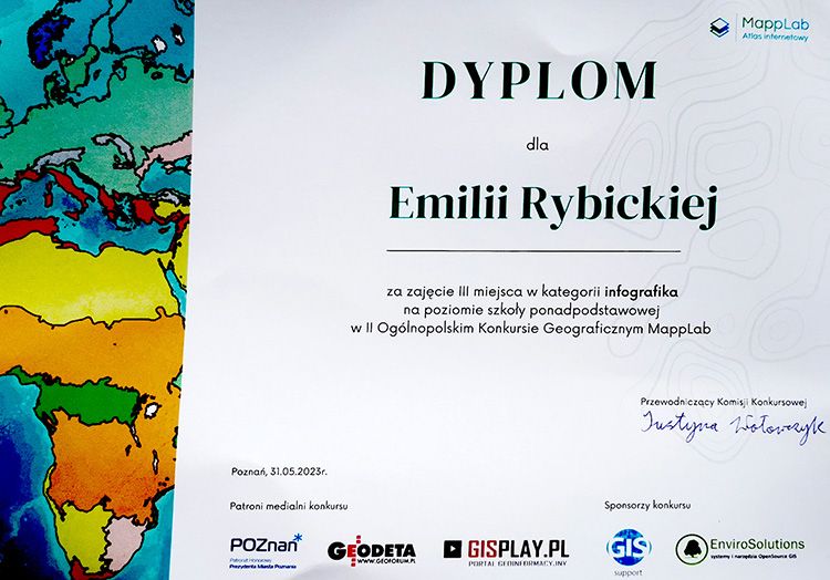 II Ogólnopolski Konkurs Geograficzny MappLab